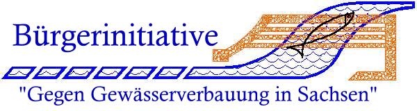 Logo der BI "Gegen Gewsserverbauung in Sachsen"